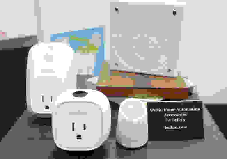 Belkin WeMo smart plugs.