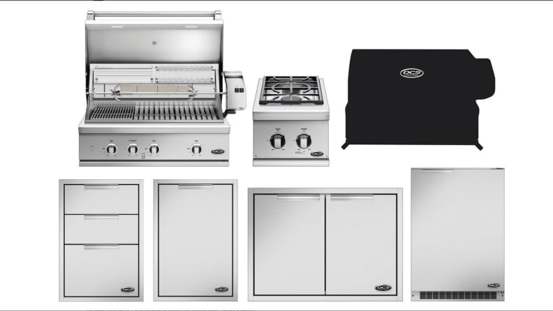 A DCS kitchen island