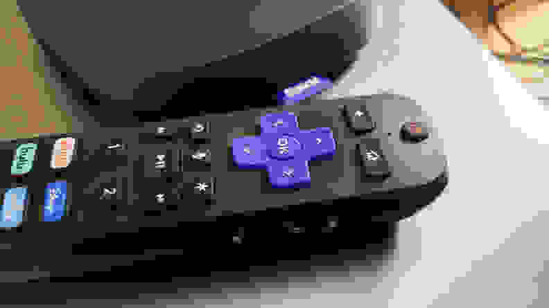 The Roku remote