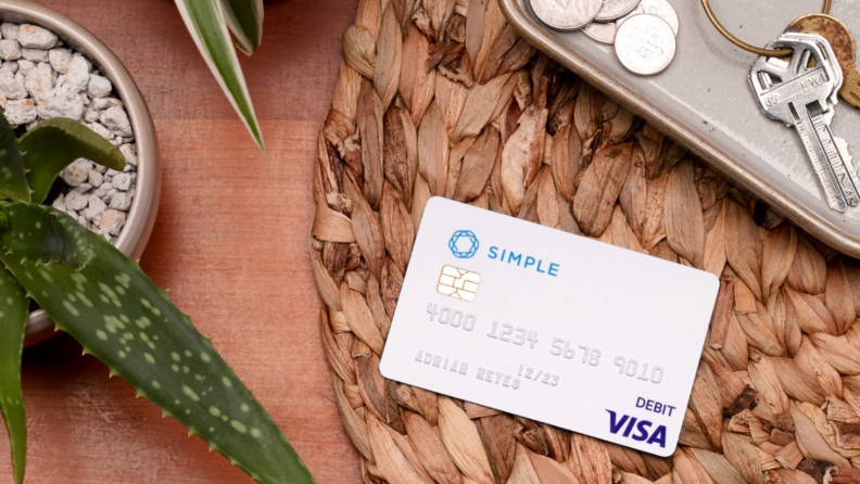 Simple bank debit card