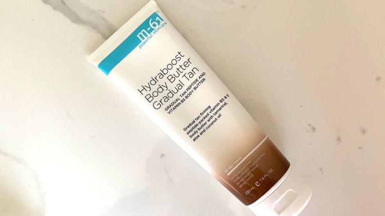 The M-61 Hydraboost Gradual Tan Body Butter.