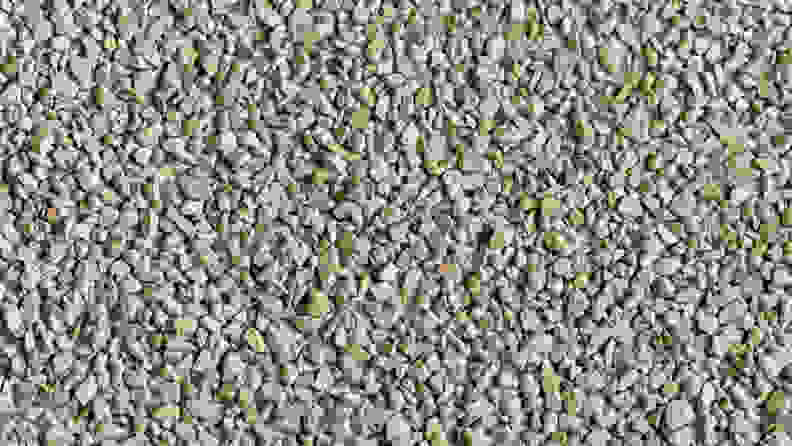 A pile of zeolite pebbles