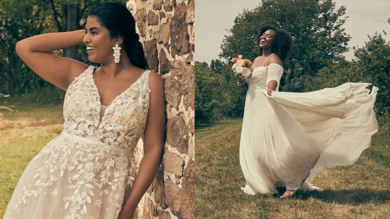 affordable plus size wedding dresses