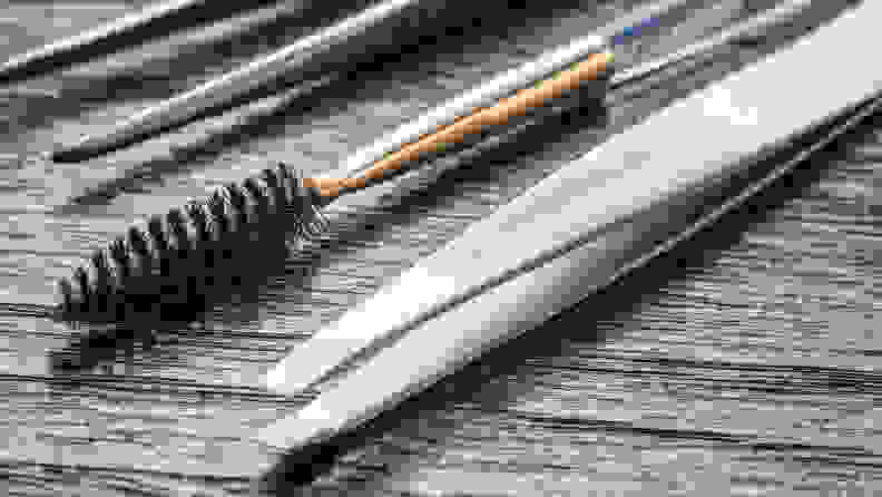 A photo of eyebrow tools.