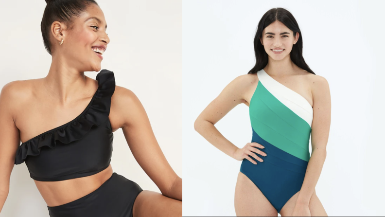 One shoulder swimsuits