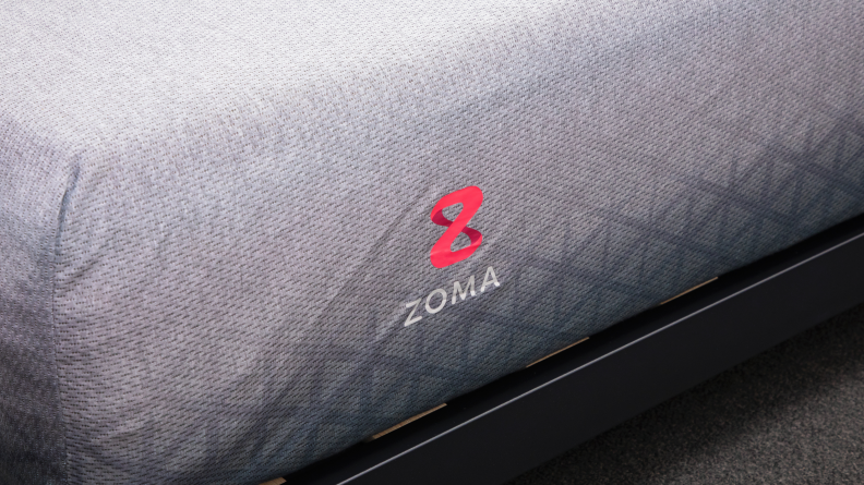 Close up of Zoma mattress.