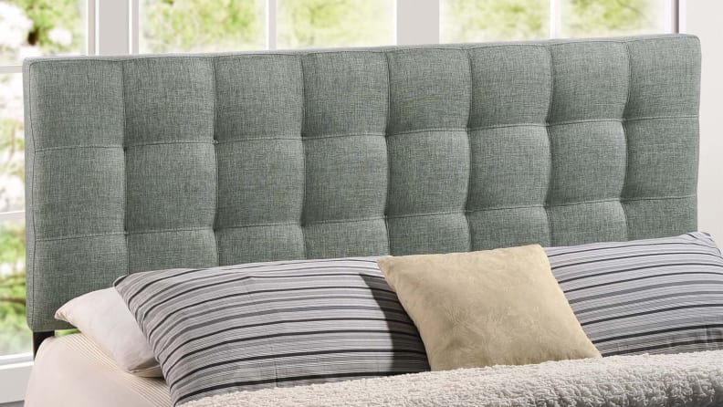 Bedroom Lily Full Fabric Headboard, Gray