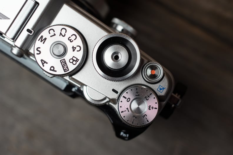 This PEN is the first to feature an exposure compensation dial.