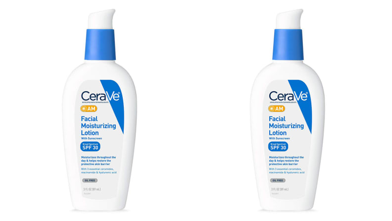The CeraVe Oil-Free Face Moisturizer with Sunscreen.
