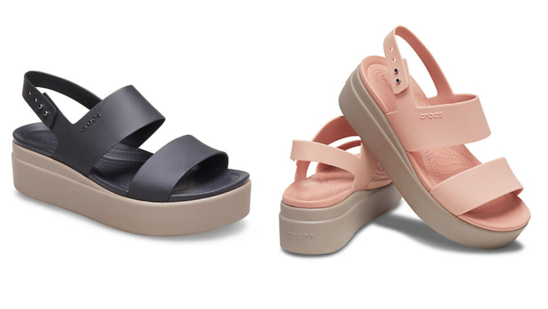 Crocs platform sandals