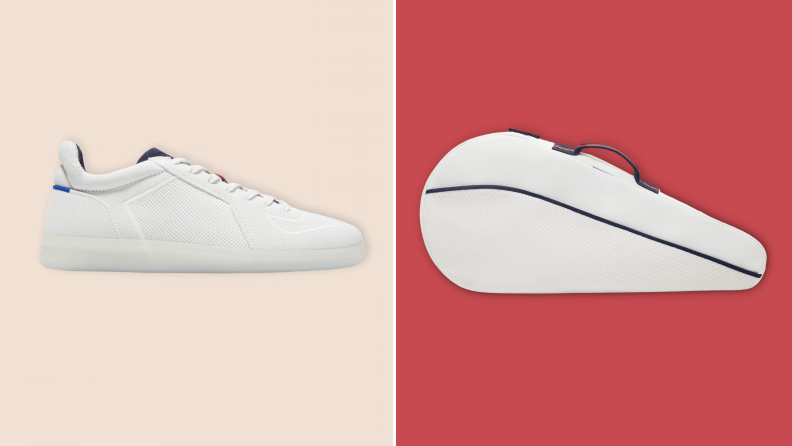 Shop Rothy’s x Evian sustainable tennis sneakers, hats, and bags ...