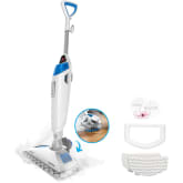 BLACK+DECKER Steam Mop and Portable Steamer, 2 in 1 Mop to Handheld  Steamer, Accessory Hose, Grout Brush, Microfiber Mop Pads and Detail Brush