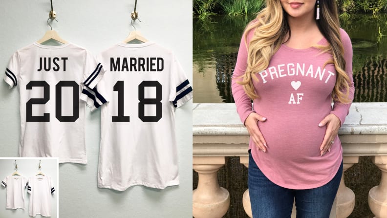 Custom Wedding and New Parent Shirts