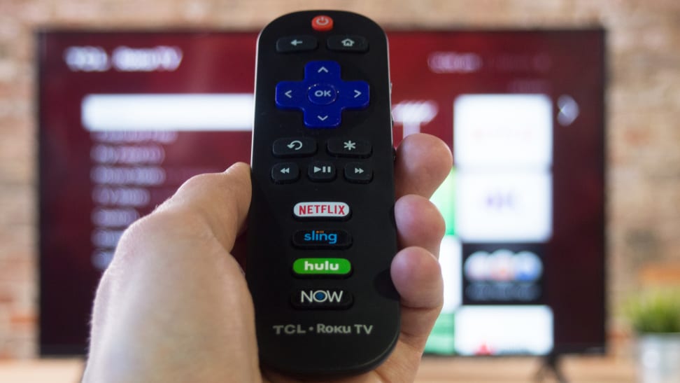 A TCL Roku TV remote control