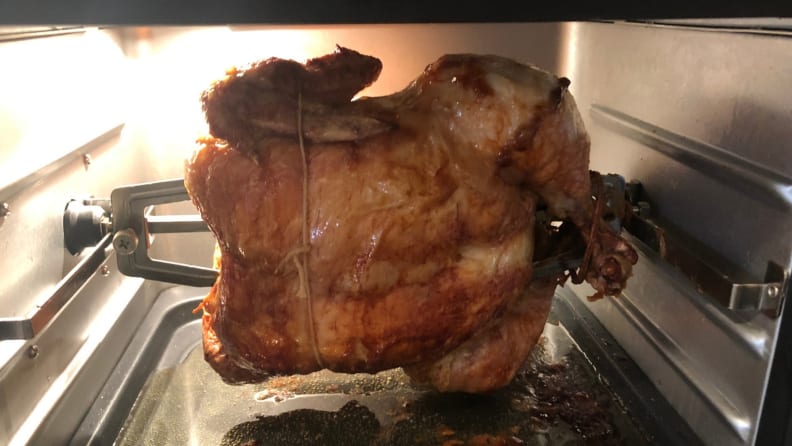 Can I cook a whole chicken in Instant Vortex Plus 10-Quart Air Fryer using  rotisserie function?