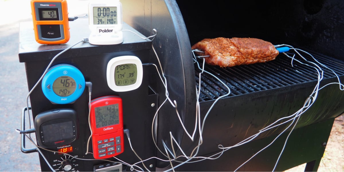 Instant Dual Probe Alarm Thermometer Digital Read BBQ Grill Meat Food Oven Spot 