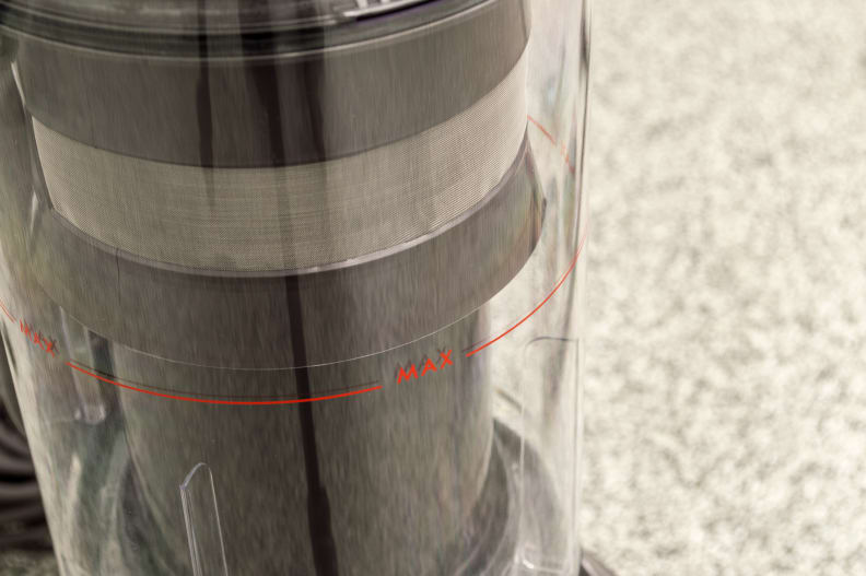 This Dyson has about a one liter capacity.