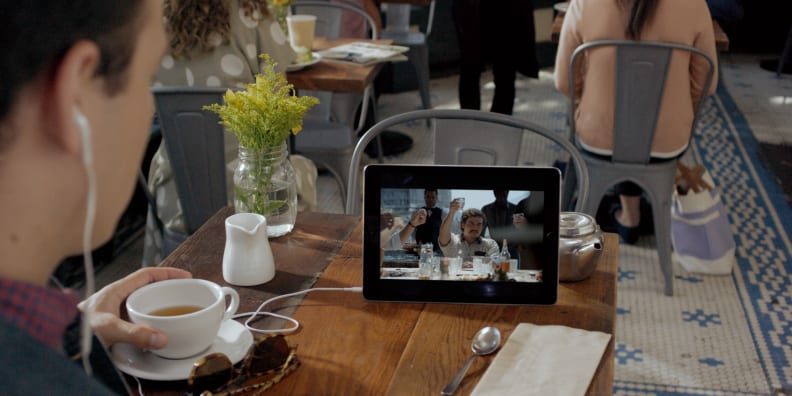 Netflix on a tablet