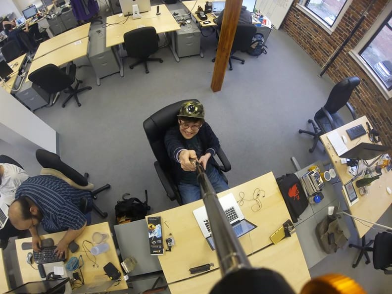 The higher the angle, the better the selfie.