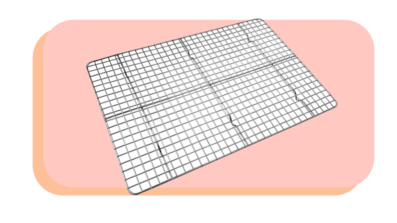 Rectangular, wire cooling rack.