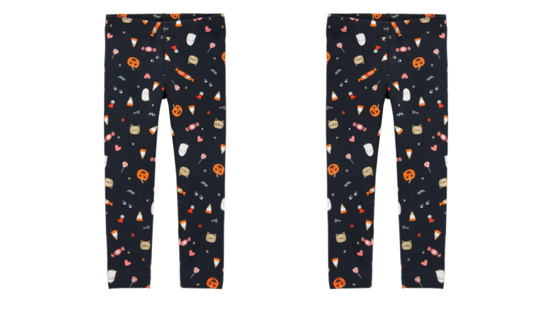 Pants with candy pattern.
