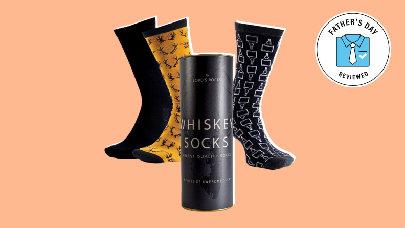 Best Father's Day gifts for whiskey lovers: Lord's Rocks Whiskey Socks
