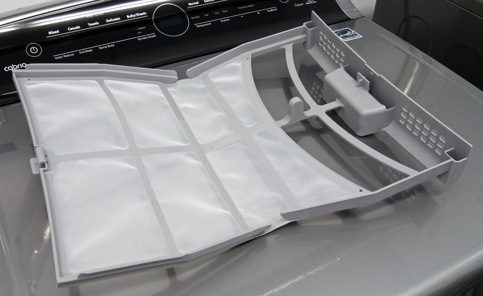 Whirlpool Cabrio WED8500DC Lint Trap Open