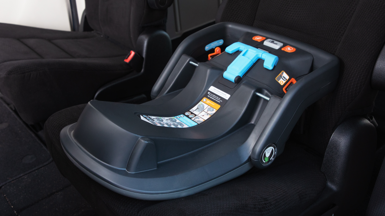 The base of the UppaBaby Mesa V2 car seat