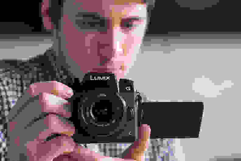 A photograph showing the Panasonic G7 in use.