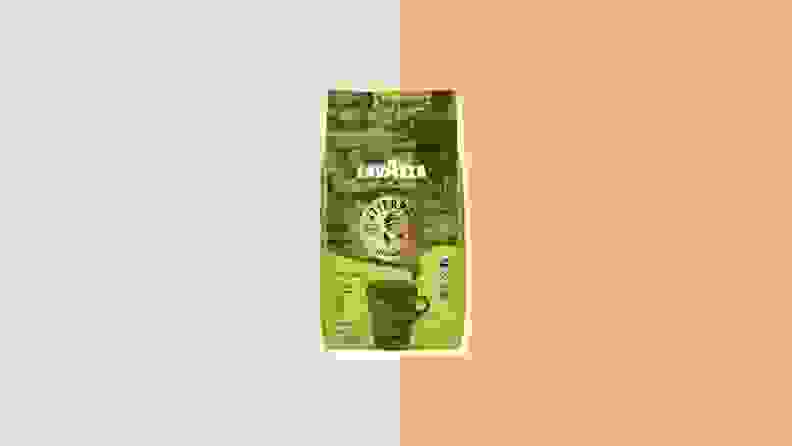 A package of Lavazza coffee.