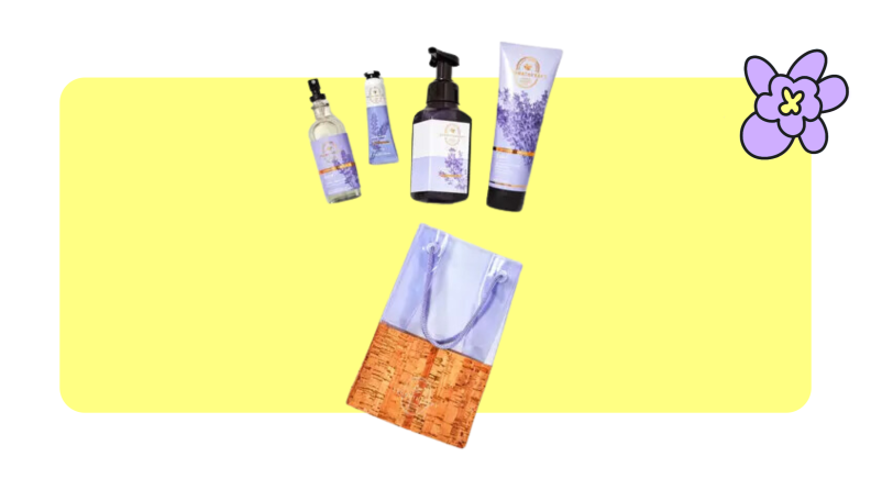 Bath & Body Works lavender gift set
