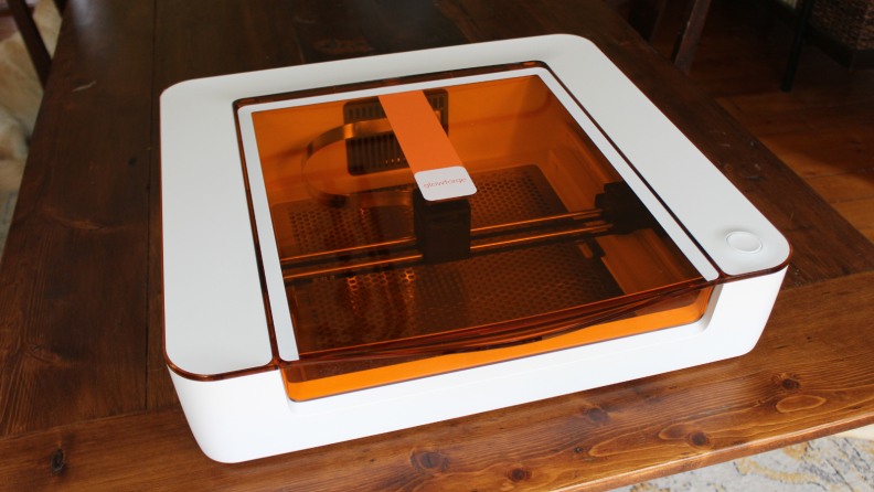 Full view of the Glowforge Aura laser cutter