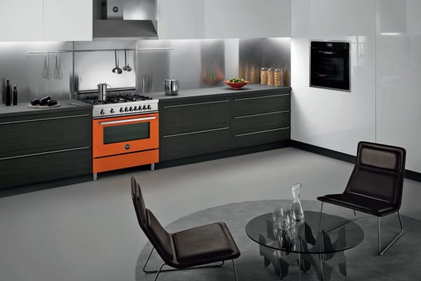 A modern kitchen outfitted with a striking Professional Series range.