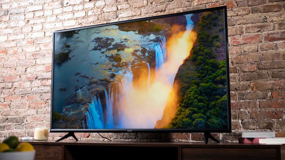 The Vizio V-Series displaying 4K/HDR content in a living room setting