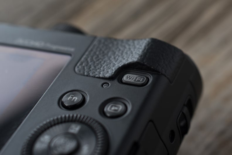 A picture of the Panasonic Lumix ZS40's WiFi button.