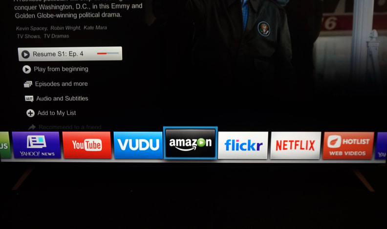 Vizio M65-C1 apps selection