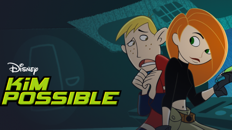 Ron Stoppable and Kim Possible in the Disney Channel animated series.