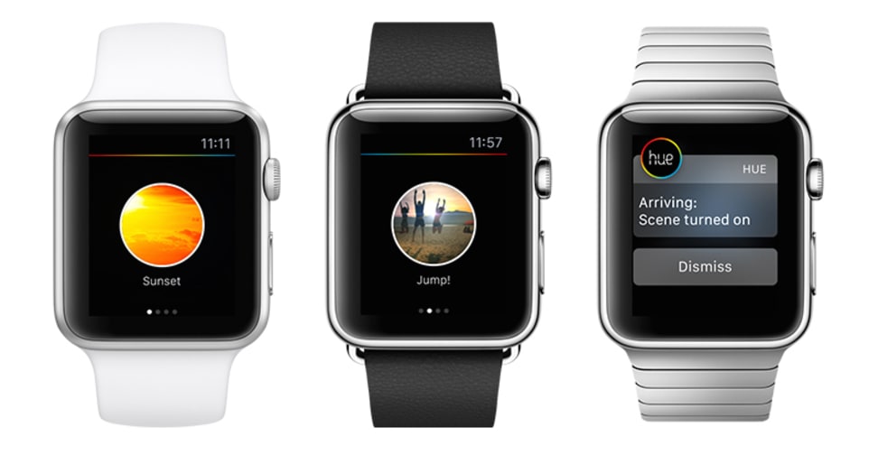 The Philips Hue app for Apple Watch