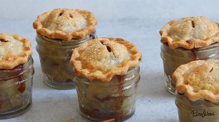 mini apple pies in drawers