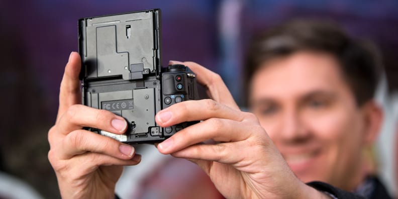 A photograph of the Canon EOS M3.