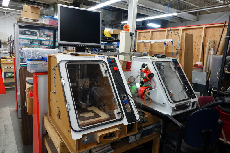 Two 3D printers.