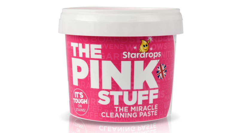A container of The Pink Stuff.