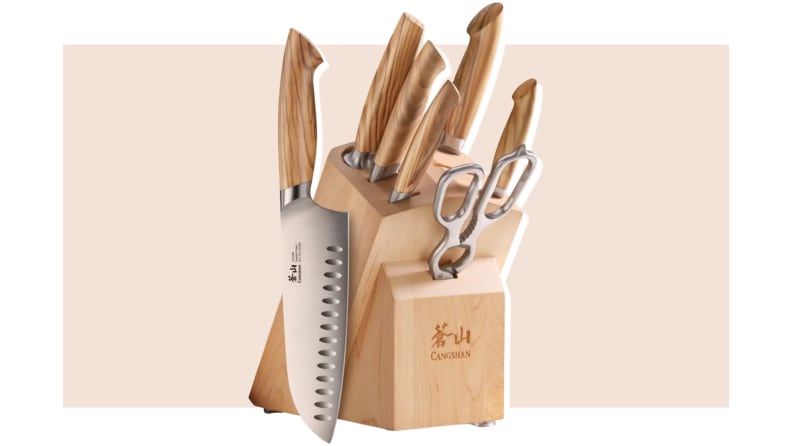 Cangshan Knife Set Review: Olive wood handles offer durability and