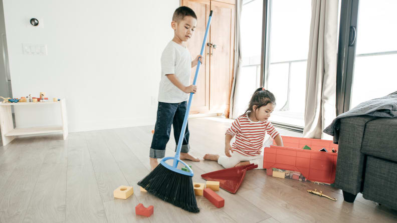 Cleaning up toys