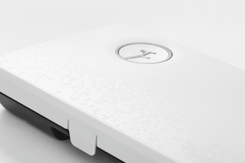 A close-up of the Rachio Smart Sprinkler Controller.