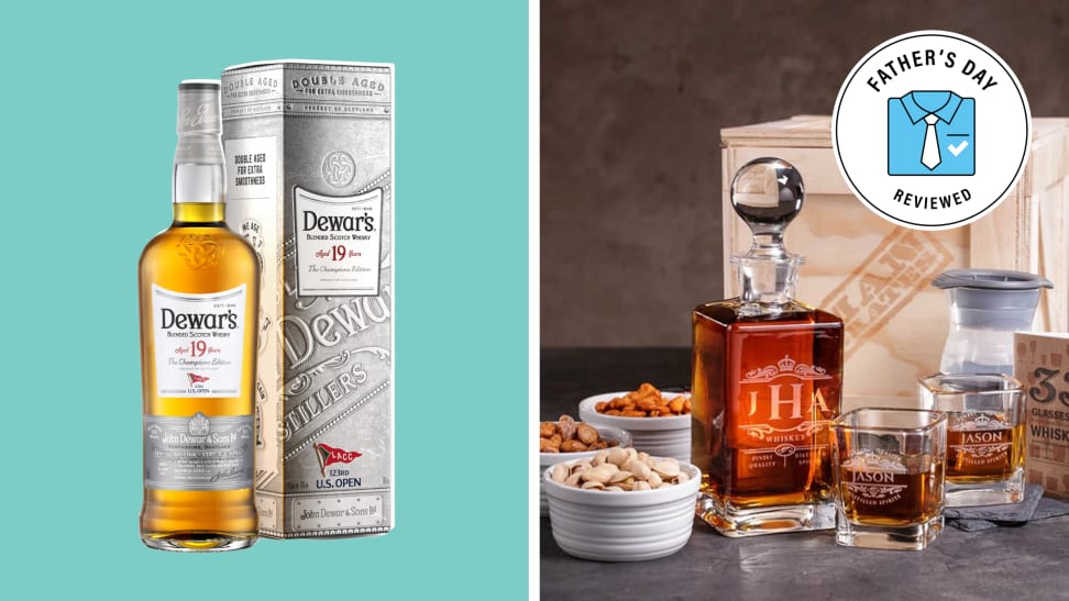Father's Day gifts for whiskey lovers: drinkware, curated samples, and more.