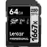 Product image of Lexar 64GB Professional 1667x UHS-II