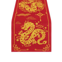 Product image of Artoid Mode Chinese Zodiac Dragon 2024 Happy New Year Table Runner