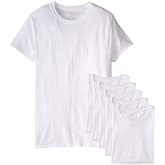 Product image of Fruit of the Loom Men's Dual Defense White Crew Neck T-Shirts, 6 Pack [Women's TBRN]
