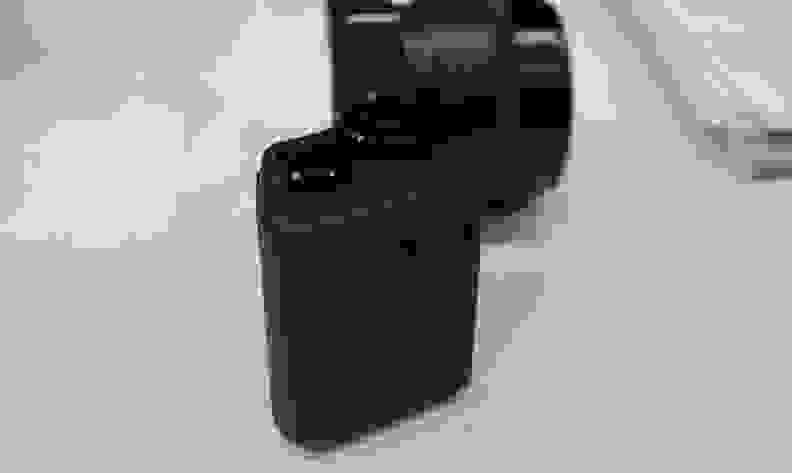 The Sigma Quattro has a funky, angled grip that helps you keep the camera stable.
